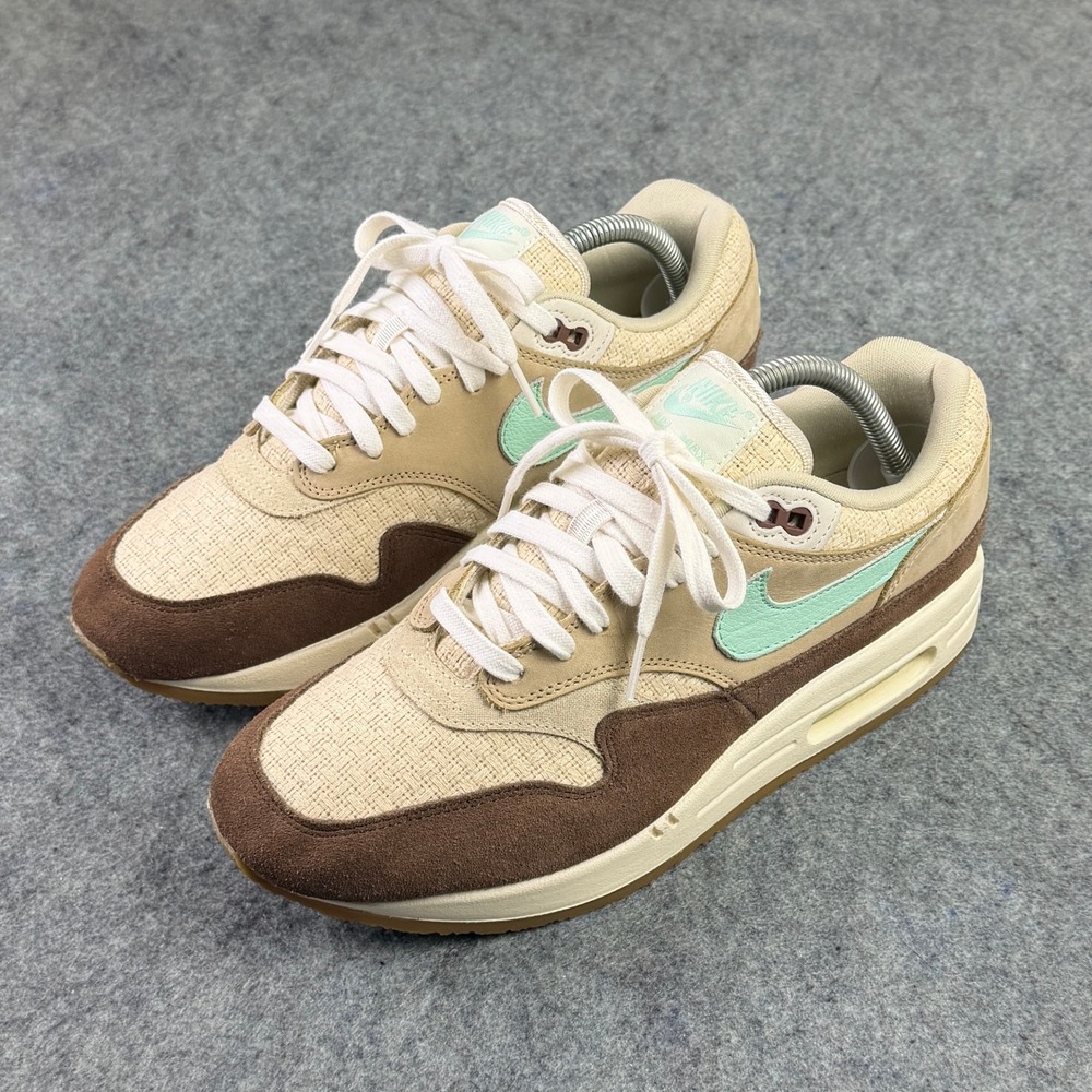 Nike Air Max 1 PRM Crepe Hemp Brown Tan Mint FD5088-200 Mens 9